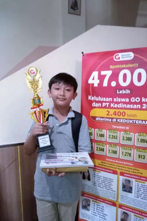 Juara 2 TryOut Akbar SD se Kuta Selatan - I Kadek Revan Dwipayana Putra (Kelas 5)